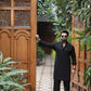 BLACK LINEN KURTA PAJAMA