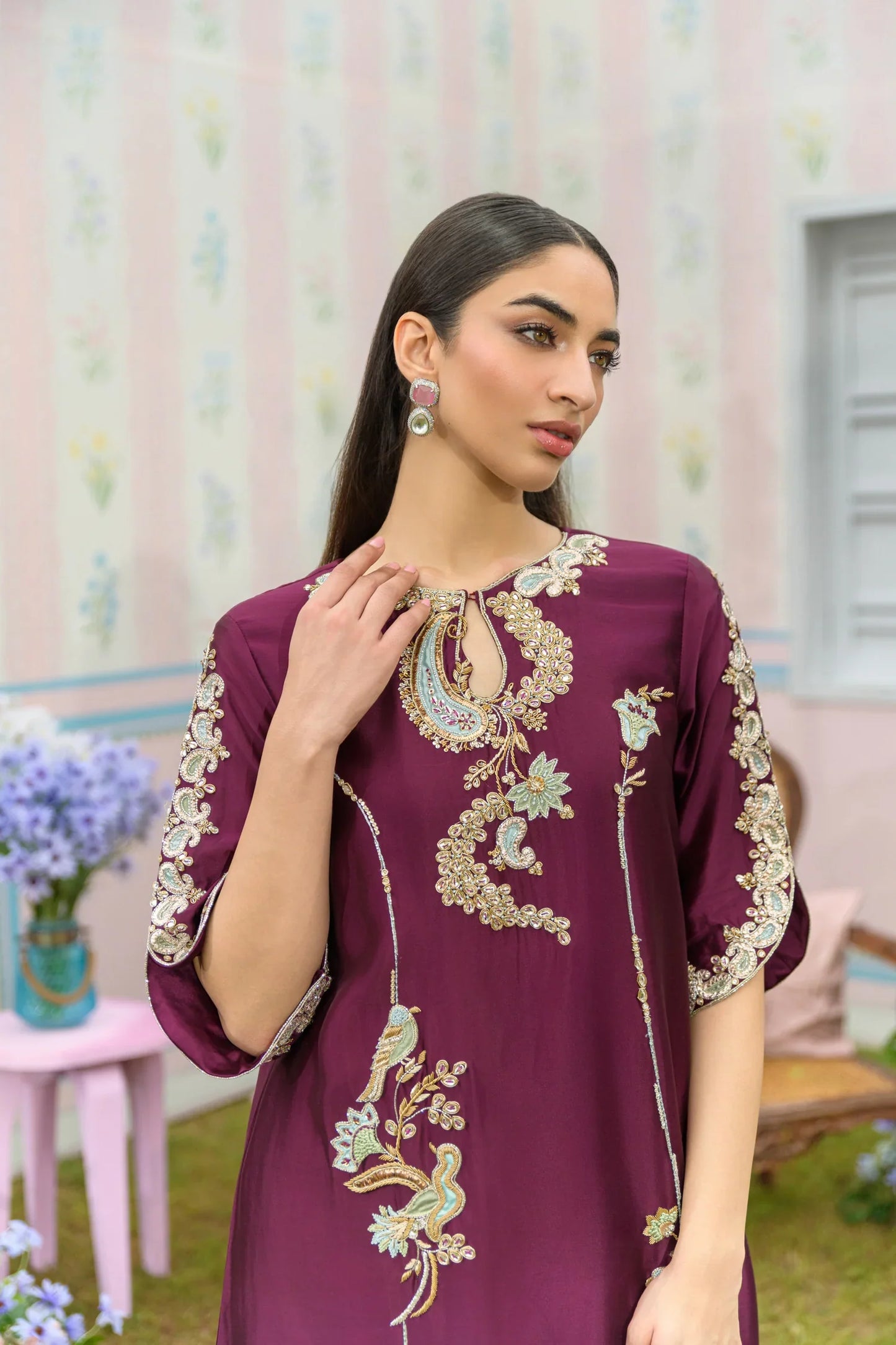 Zarayna-Festive Formals '25 - Mulberry