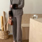 Gigi Fur Cuff Knit Suit