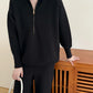 Lolo Knit Detail Suit Black
