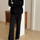 Lolo Knit Detail Suit Black