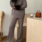 Gigi Fur Cuff Knit Suit