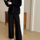 Lolo Knit Detail Suit Black