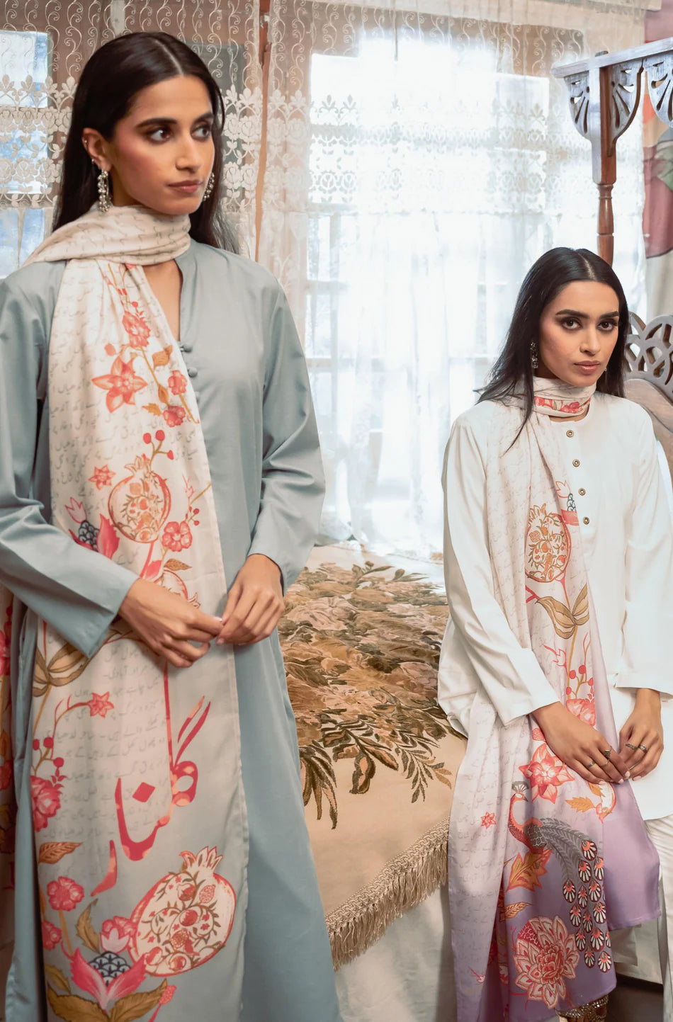 GULNAR  - Soft Lilac Odhni