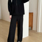 Lolo Knit Detail Suit Black