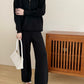 Lolo Knit Detail Suit Black