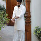 WHITE LINEN KURTA PAJAMA