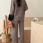 Gigi Fur Cuff Knit Suit