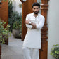 WHITE LINEN KURTA PAJAMA