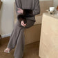 Gigi Fur Cuff Knit Suit