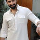 WHITE LINEN KURTA PAJAMA