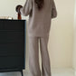 Gigi Fur Cuff Knit Suit