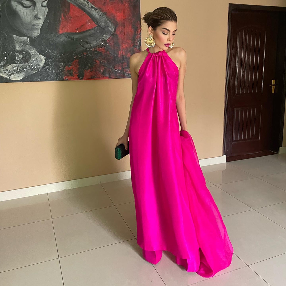 Personalised '25 - Halter Fusia Pink Amna Babar