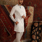 WHITE COTTON STRETCHABLE KURTA PAJAMA