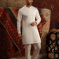 WHITE EGYPTIAN COTTON SATIN KURTA PAJAMA