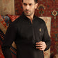 BLACK FOAM KURTA PAJAMA