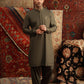 OLIVE GREEN WASH N WEAR SHALWAR QAMEEZ