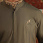 OLIVE GREEN WASH N WEAR SHALWAR QAMEEZ