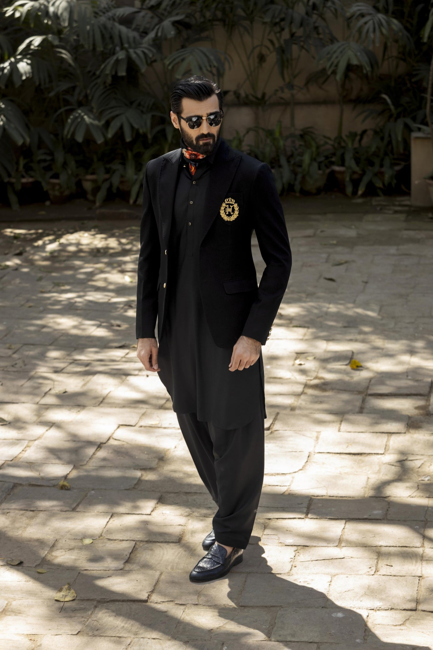 black wash n wear shalwar kameez