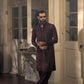 Burgundy wash n wear SHALWAR  KAMEEZ