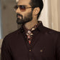 Burgundy wash n wear SHALWAR  KAMEEZ