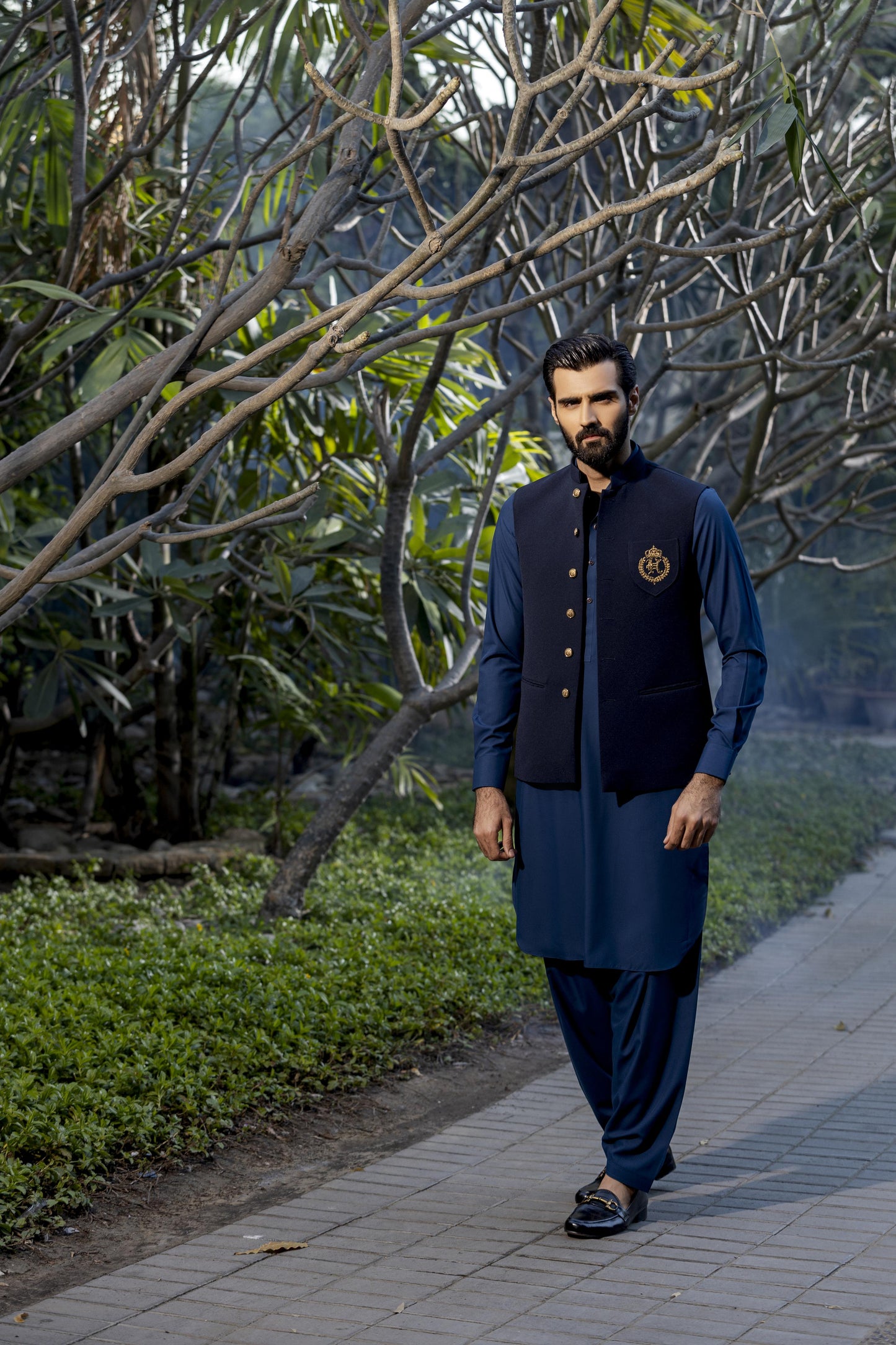 Teal blue wash n wear Shalwar Kameez