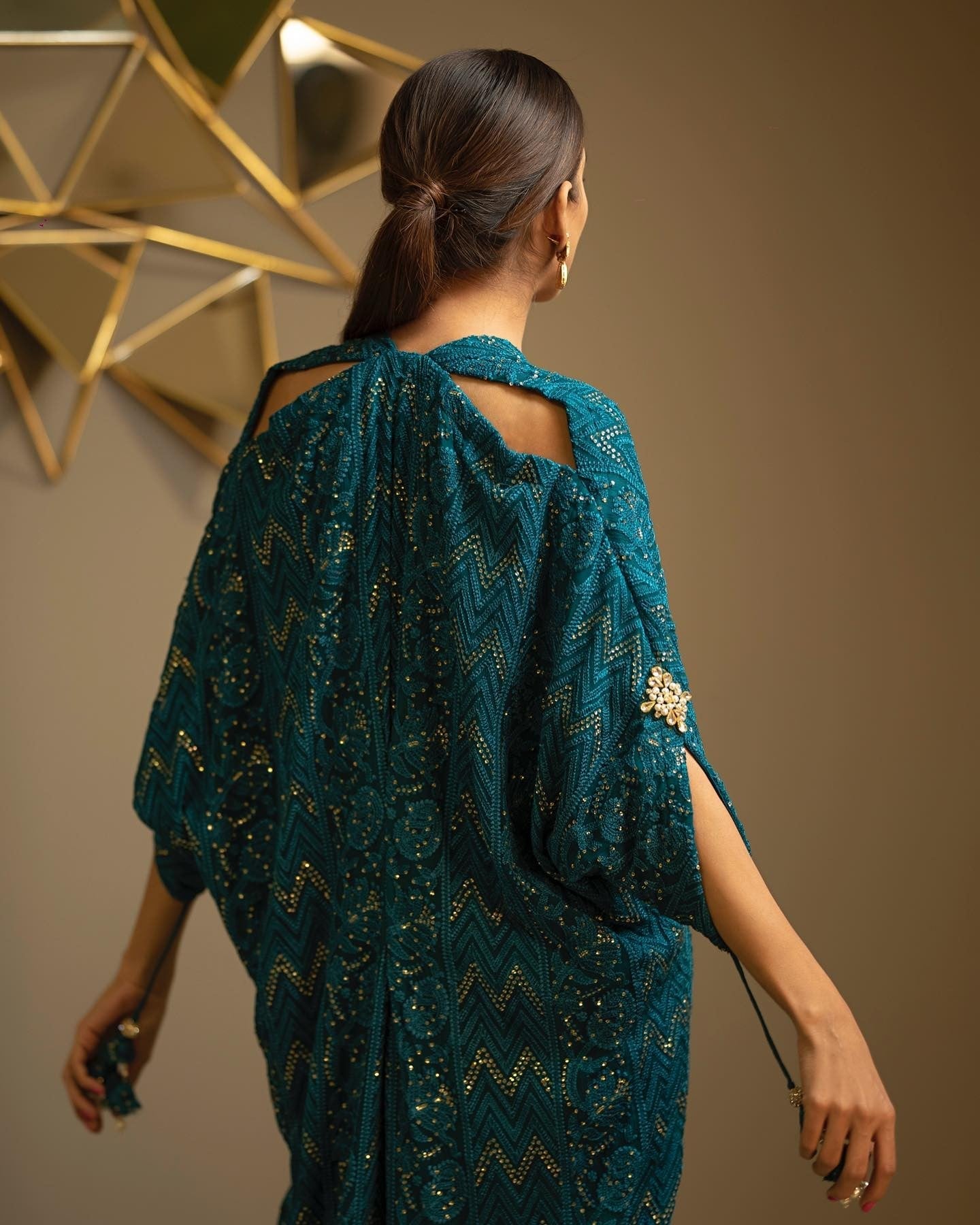 Kaftans - Kf-15222-Teal