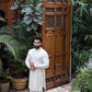 -SHAHKAAR- WHITE & GOLD KURTA PAJAMA