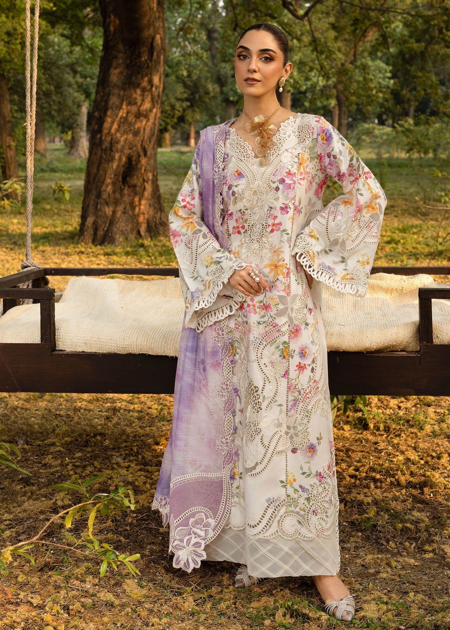 Tasawar Luxe Lawn '25 - PETALS AND PROMISES - D2B