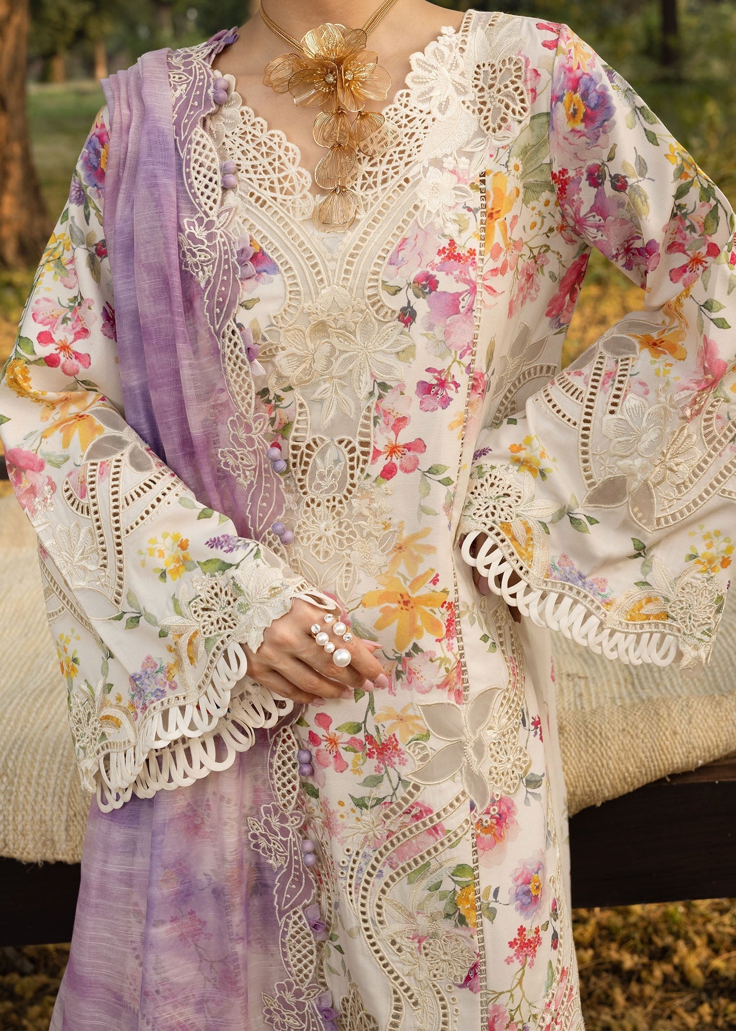 Tasawar Luxe Lawn '25 - PETALS AND PROMISES - D2B