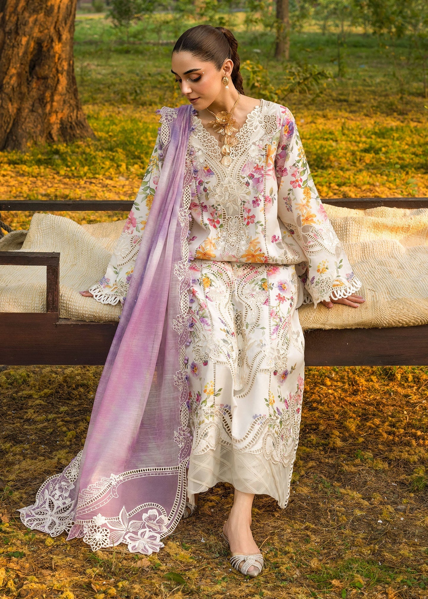 Tasawar Luxe Lawn '25 - PETALS AND PROMISES - D2B