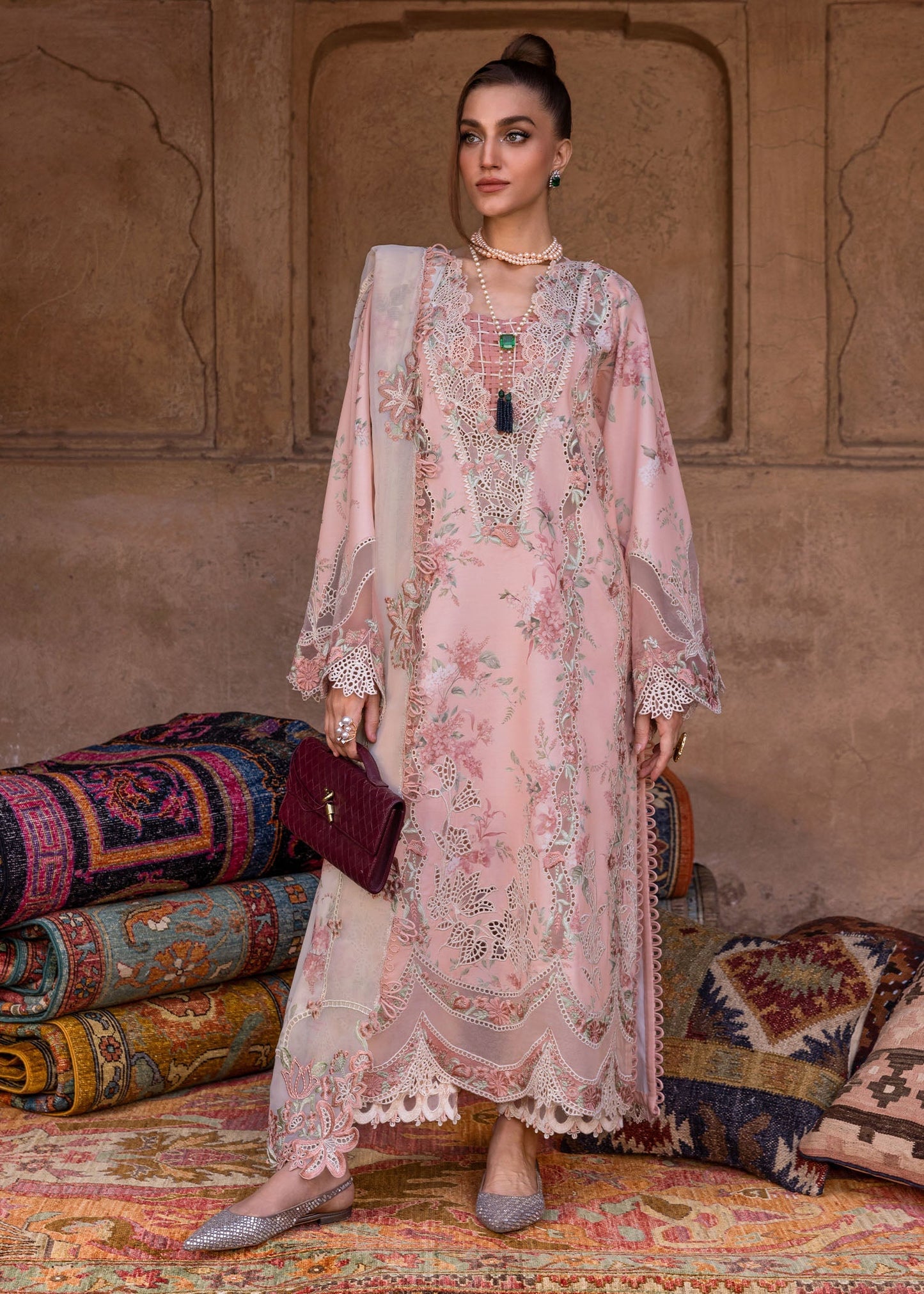 Tasawar Luxe Lawn '25 - LAVENDER FALL - D5A