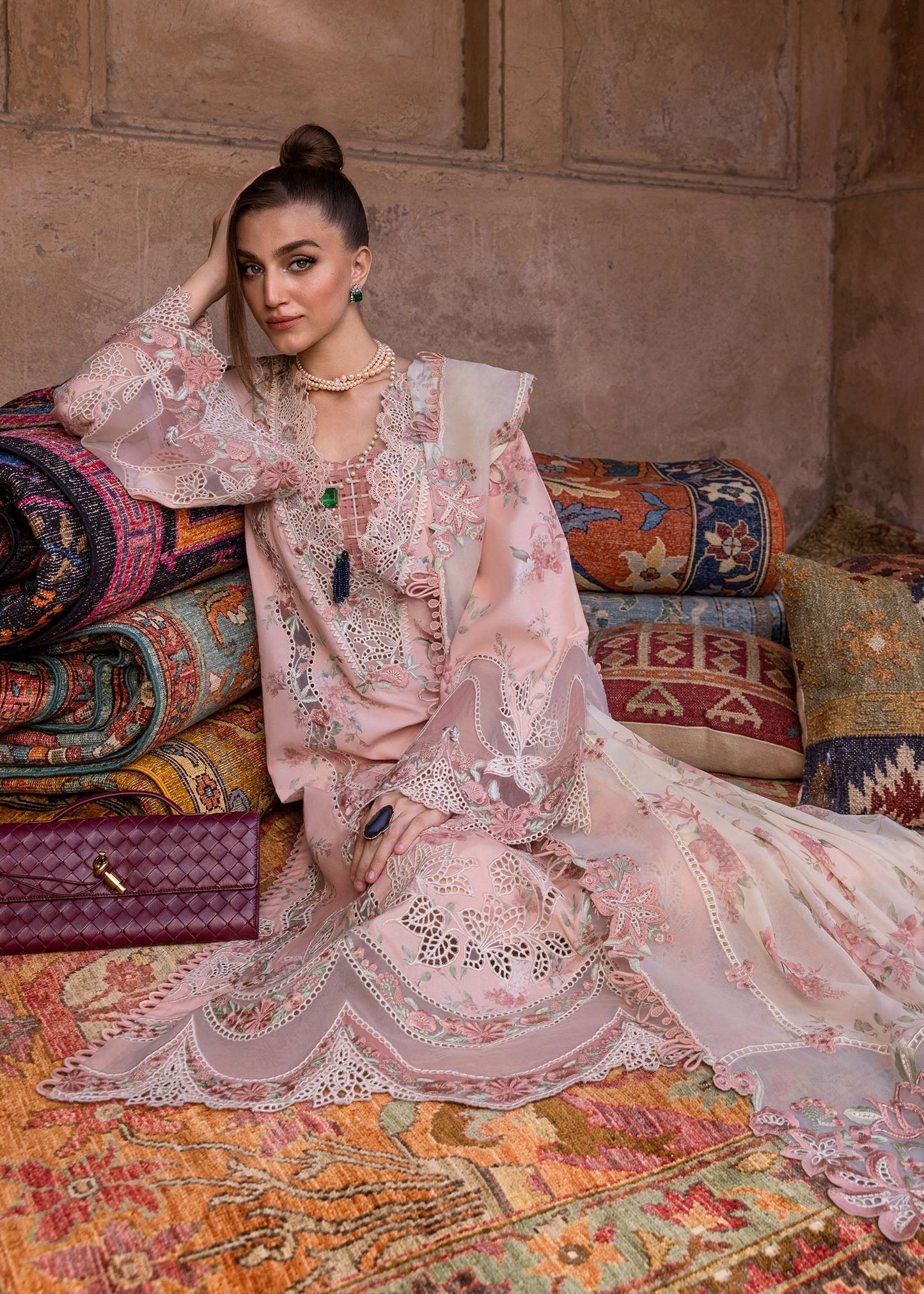 Tasawar Luxe Lawn '25 - LAVENDER FALL - D5A