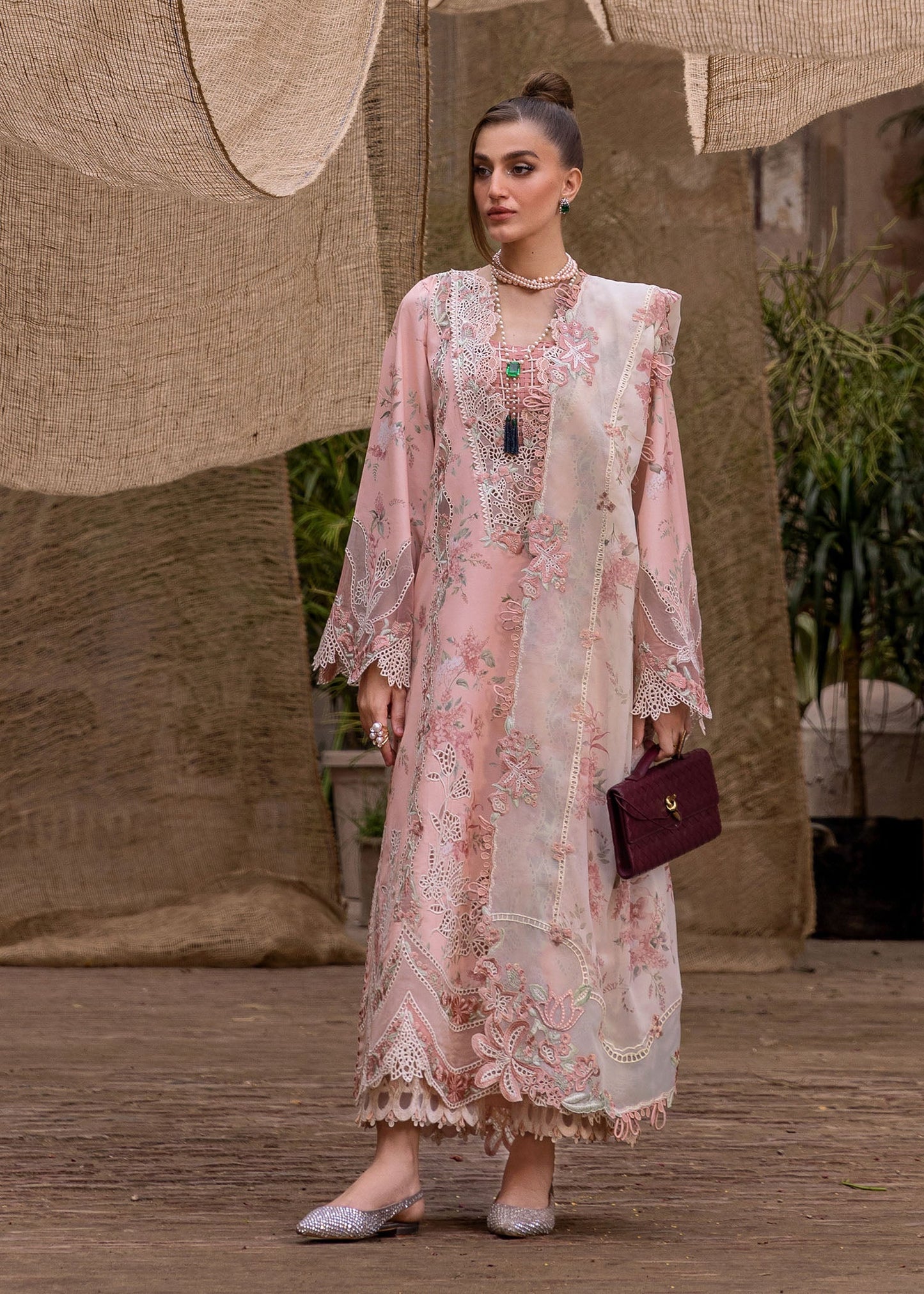 Tasawar Luxe Lawn '25 - LAVENDER FALL - D5A
