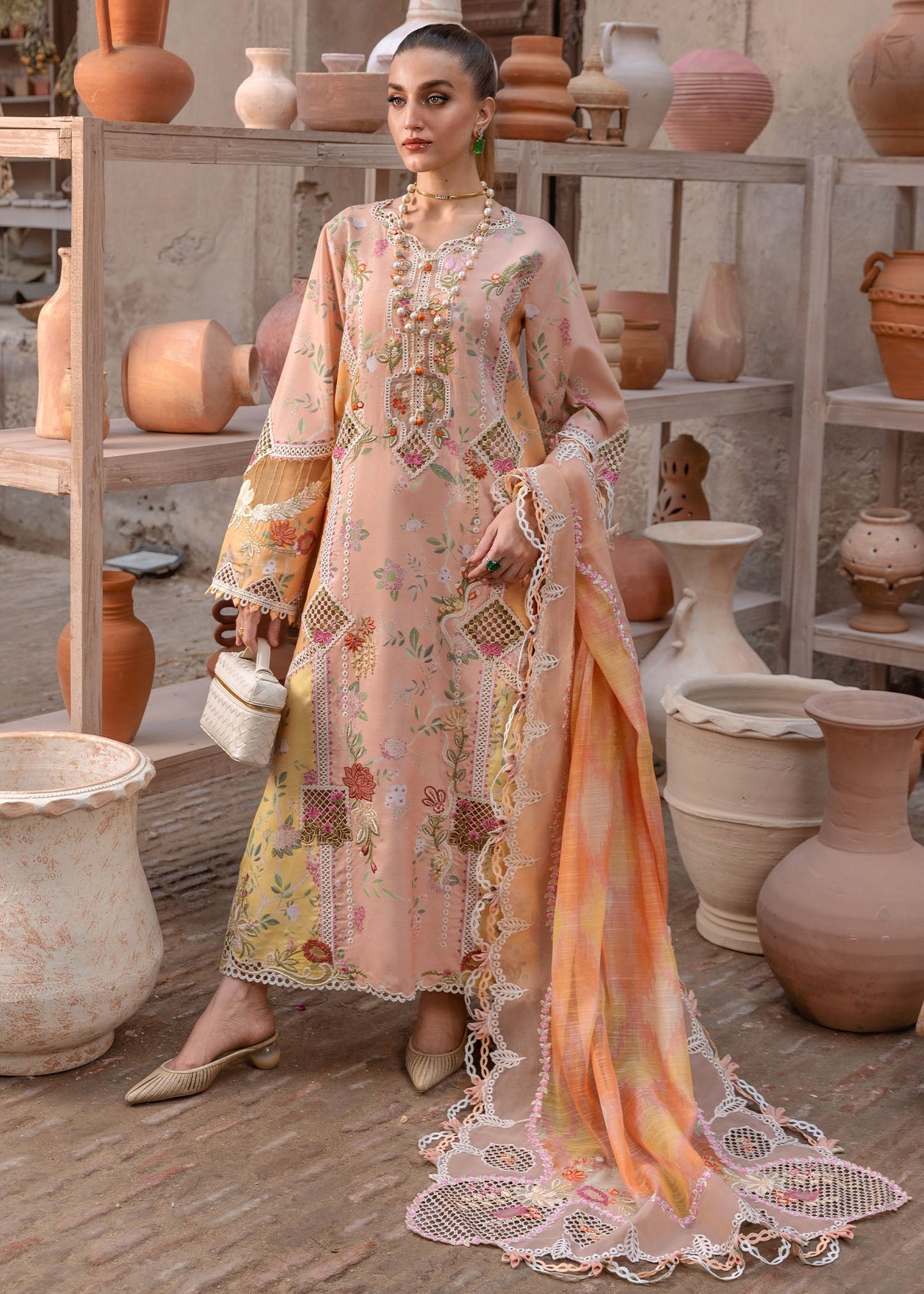 Tasawar Luxe Lawn '25 - BONJOUR AND BLOOM - D4B