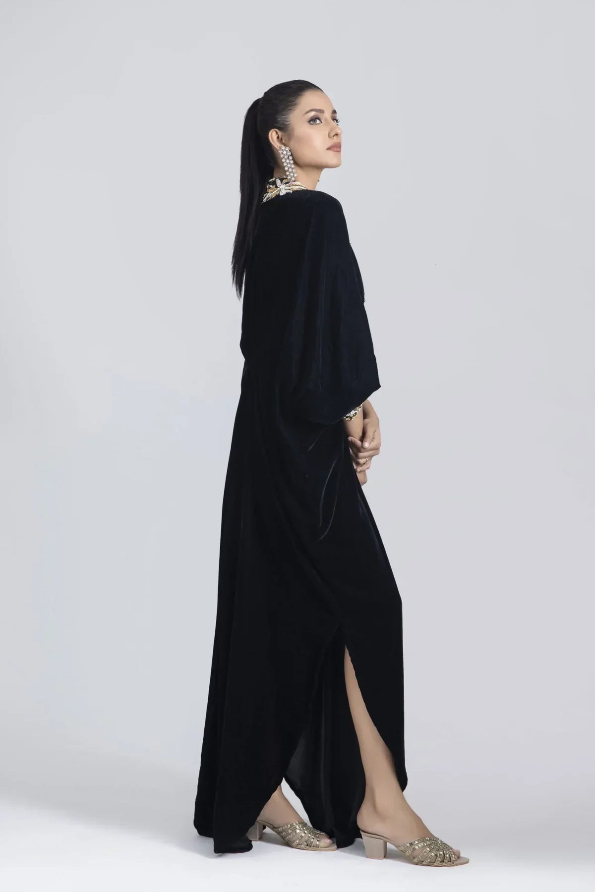 Kaftans - Kf-15399-Black