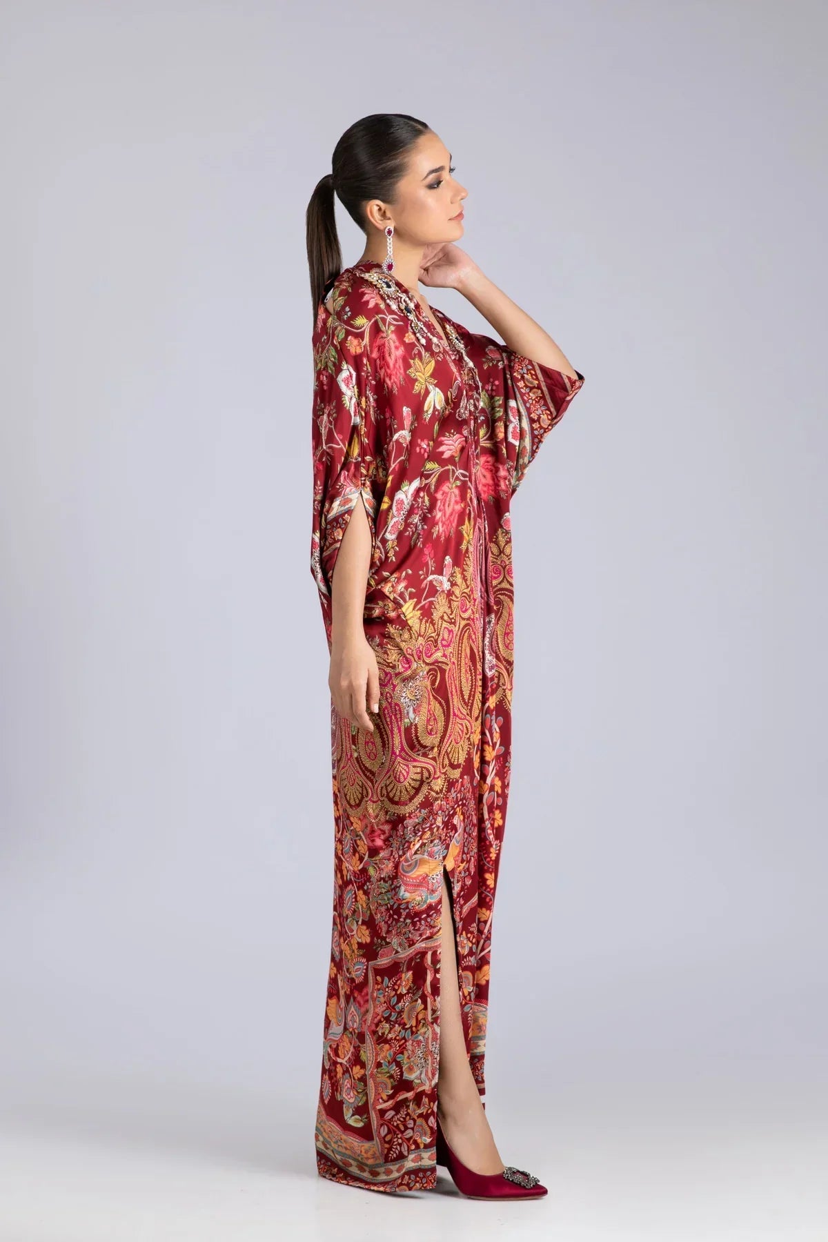 Kaftans - Kf-15618-Red