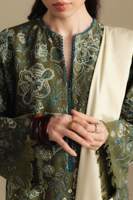 Coco Winter Unstitched '25 - Mist-2A