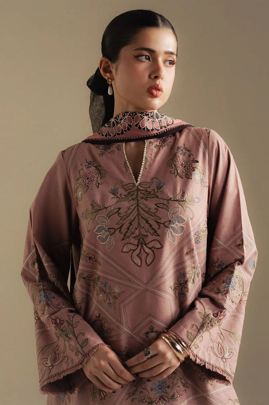 Coco Winter Unstitched '25 - Coral-4A