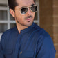ROYAL BLUE LINEN KURTA PAJAMA