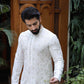 -SHAHKAAR- WHITE & GOLD KURTA PAJAMA