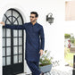 -SHAHKAAR- BLUE KURTA PAJAMA