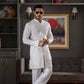 -SAAHIB- WHITE KURTA PAJAMA