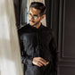 -SAAHIB- BLACK KURTA PAJAMA