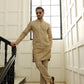 -SHAHKAAR- CHAMPAGNE KURTA PAJAMA
