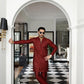 -SHAHKAAR- MAROON KURTA PAJAMA