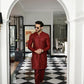 -SHAHKAAR- MAROON KURTA PAJAMA