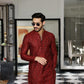 -SHAHKAAR- MAROON KURTA PAJAMA