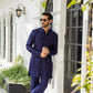 -SAAHIB- ELECTRIC BLUE KURTA PAJAMA
