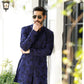 -SAAHIB- ELECTRIC BLUE KURTA PAJAMA